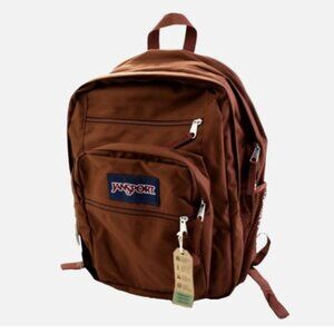 JanSport Big Student Backpack Rucksack Unisex Men Women Basic Brown 34L New